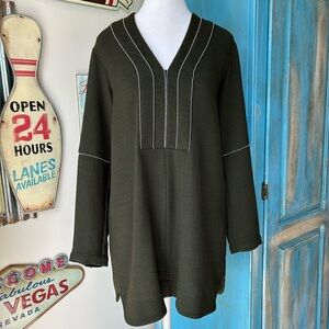 Nanette Lepore Textured Beaded Tunic Top